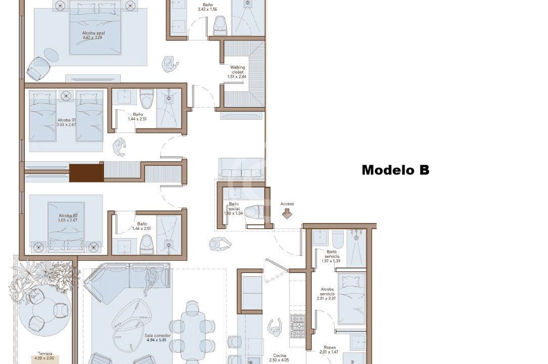 7. Planos Apto Mod B. Corotu. Santa Maria
