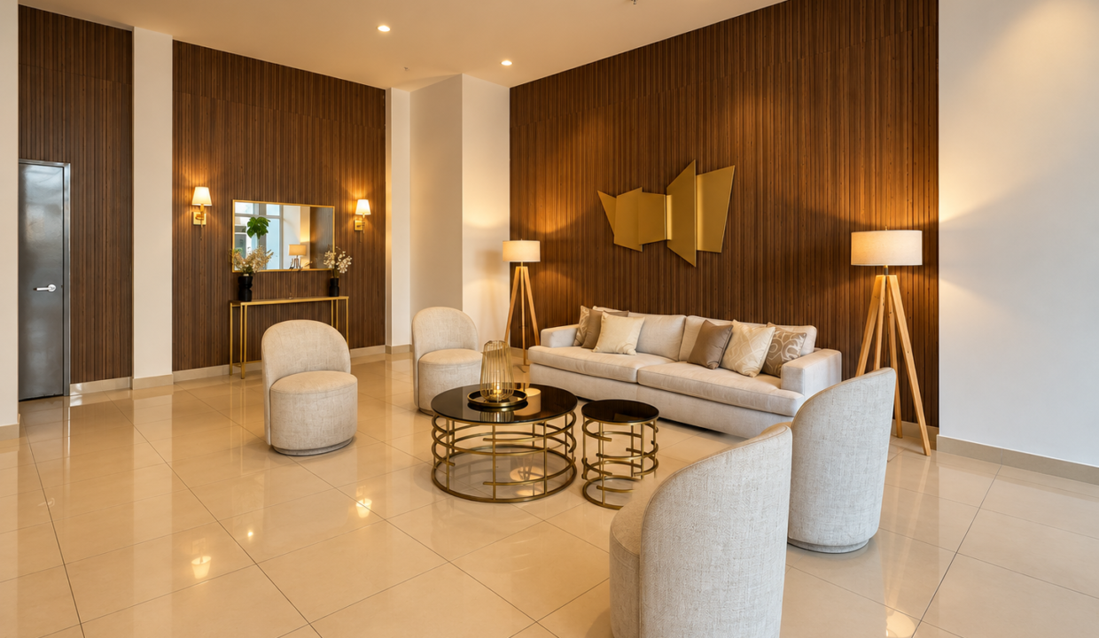 3. Lobby alquiler apartamento Alai Vía España