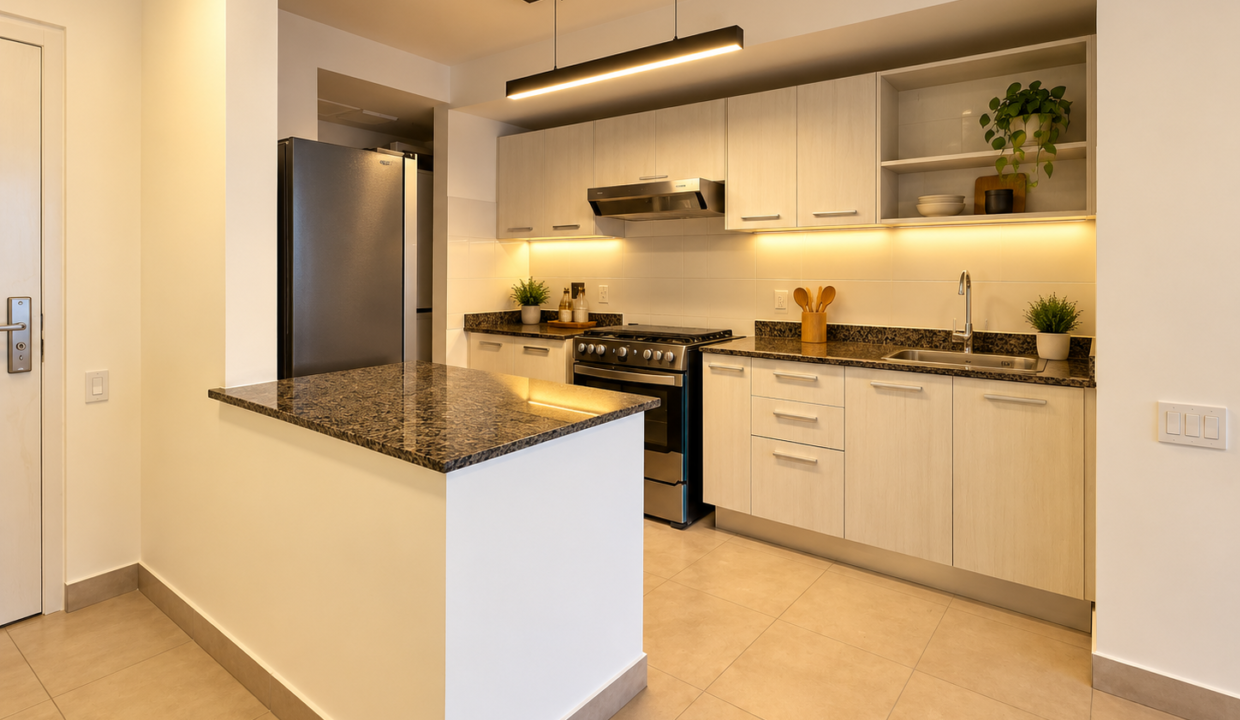 8. Cocina alquiler apartamento Alai Vía España