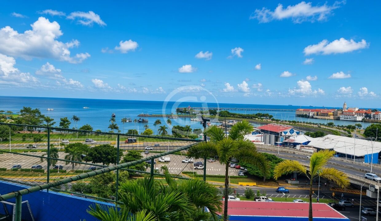 9. Vistas Habitacion Principal Apartamento Alquiler Amoblado Vista al Mar Bay View Avenida Balboa